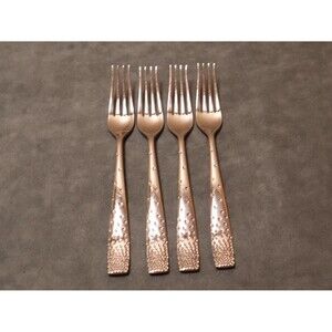 Nambe Dazzle Dinner Forks (4) Stainless 18/10 Flatware